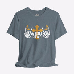 Motorcycle Crew Neck TShirt | Wheels Down