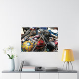 Vintage Chopper Motorcycles Poster Print