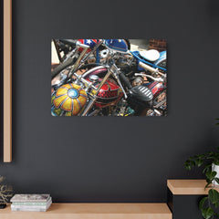 Vintage Chopper Motorcycles Metal Poster