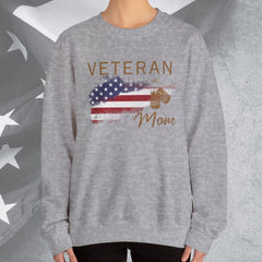 American Veteran Mom Crew Neck Sweatshirt
