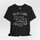 Moto Girl Customized Crew Neck TShirt