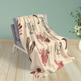 Boho Western Design Sherpa Fleece Blanket