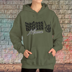 Badass Mama Skull Hooded Sweatshirt