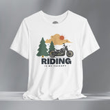 Miles are my Mediation Motorcycle Crew Neck TShirt