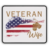 American Veteran Wife Mouse Pad