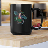 Tail of the Dragon Black Coffee Mug, 15oz