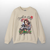 Just a Girl Who Loves Spyders Sweatshirt: Boho Design