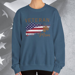 American Veteran Mom Crew Neck Sweatshirt