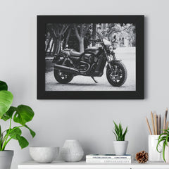 Harley Davidson Motorcycle Framed Poster