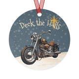 Vintage Harley Davidson Motorcycle Aluminum Christmas Ornament