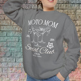 Moto Mom Customized Crew Neck Sweatshirt