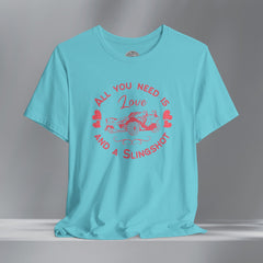 Ladies Boho Heart SlingShot Crew Neck TShirt