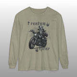 Freedom Rider Patriotic Biker Long Sleeve TShirt