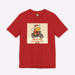 Holiday Biker Bee Rider Christmas T-Shirt by Motorcycle Inn