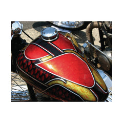 Vintage Chopper Motorcycle Tank Poster Print