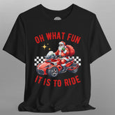 Can-Am Spyder Biker Santa "Oh What Fun" Christmas TShirt