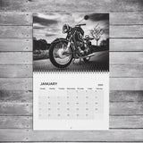 Vintage Motorcycle Wall Calendar - 2025