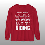 Motorcycle Weekend Forecast Long Sleeve TShirt