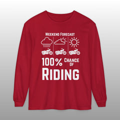 Motorcycle Weekend Forecast Long Sleeve TShirt