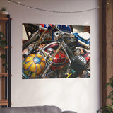 Vintage Chopper Motorcycles Poster Print