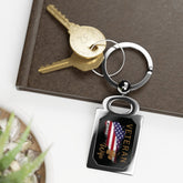 American Veteran Wife Zinc Alloy Keychain