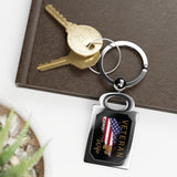 American Veteran Wife Zinc Alloy Keychain