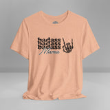 Badass Mama Skull Crew Neck TShirt