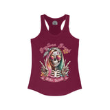 Ladies Daytona Bike Week 2025 Hipster Skull Racerback Tank