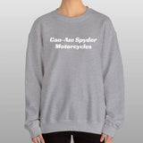 Can-Am Spyder Motorcycle Embroidered Crew Neck Sweatshirt