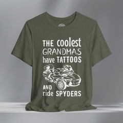 The Coolest Grandmas Ride Spyders (RTL) Crew Neck TShirt