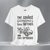 The Coolest Grandmas Ride Spyders (F3) Crew Neck TShirt