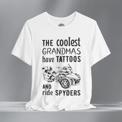 The Coolest Grandmas Ride Spyders (F3) Crew Neck TShirt