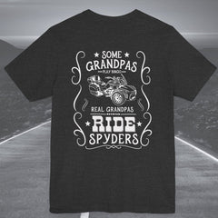 Real Grandpas Ride Spyders Customized Crew Neck TShirt