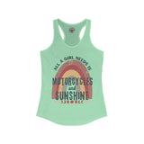 Women's Grunge Motorcycle Racerback Tank