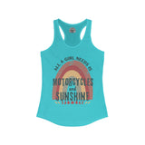 Women's Grunge Motorcycle Racerback Tank