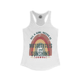 Women's Grunge Motorcycle Racerback Tank