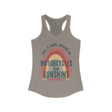 Women's Grunge Motorcycle Racerback Tank