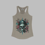 Vintage Pirate Skull Crossbones Racerback Tank Top