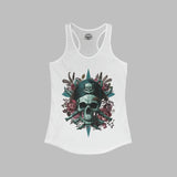 Vintage Pirate Skull Crossbones Racerback Tank Top