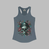 Vintage Pirate Skull Crossbones Racerback Tank Top