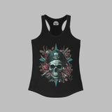 Vintage Pirate Skull Crossbones Racerback Tank Top