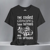 The Coolest Grandpas Ride Spyders (RTL) Crew Neck TShirt