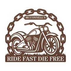 Motorcycle Customized Steel Wall Art