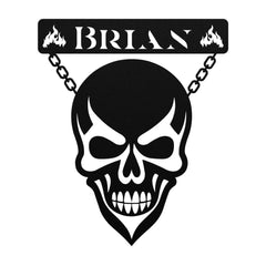 Devilish Skull Customized Steel Wall Art