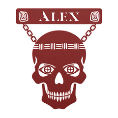 Tiki Skull Customized Steel Wall Art