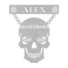 Tiki Skull Customized Steel Wall Art