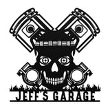Tiki Skull Customized Steel Wall Art