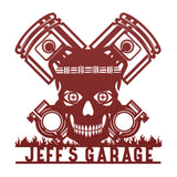 Tiki Skull Customized Steel Wall Art