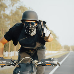 Motorcycle German Style Half Helmet | Dull Black