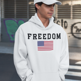American Pride US Flag FREEDOM Pullover Hoodie